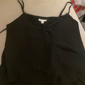 vneck cami lace top, size M